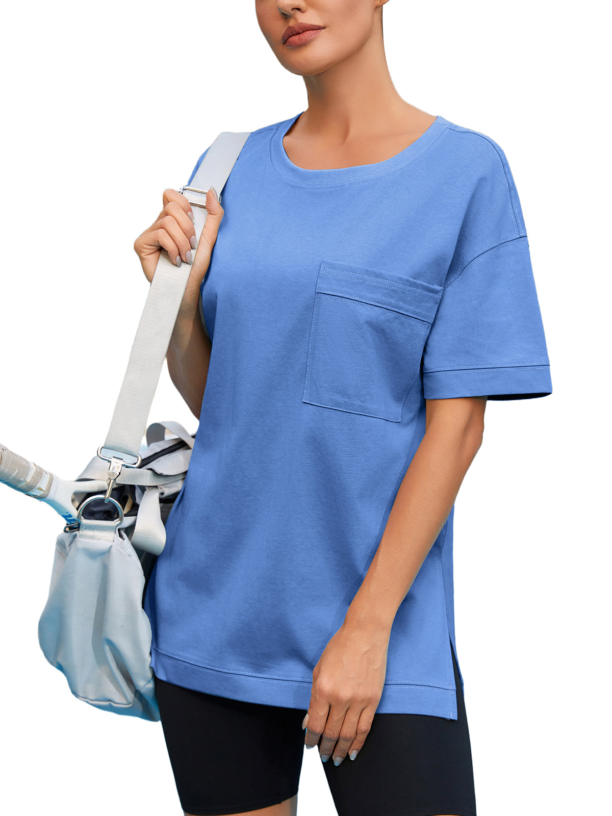 Women Oversized T Shirts with Pocket