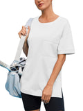Women Oversized T Shirts with Pocket