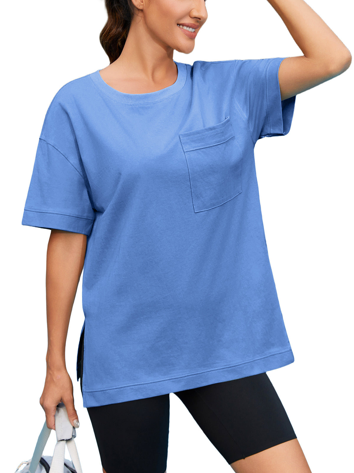 Women Oversized T Shirts with Pocket