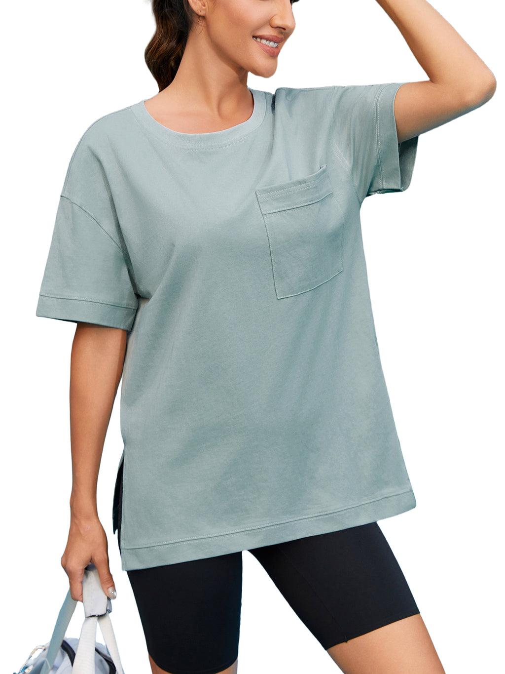 Women Oversized T Shirts with Pocket