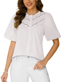 Womens Lace Button Down Shirts