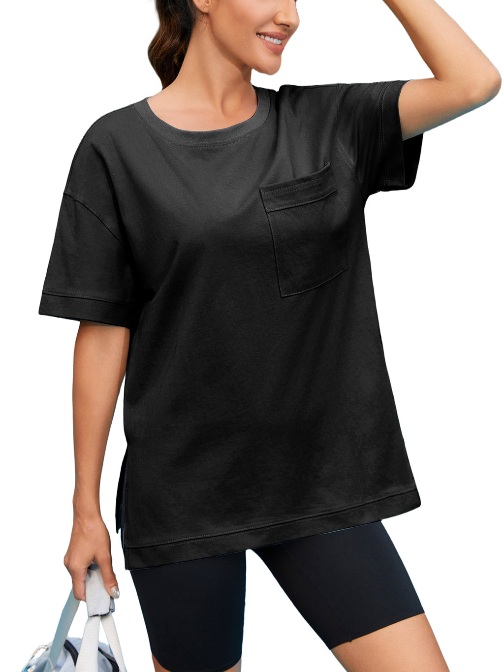 Women Oversized T Shirts with Pocket