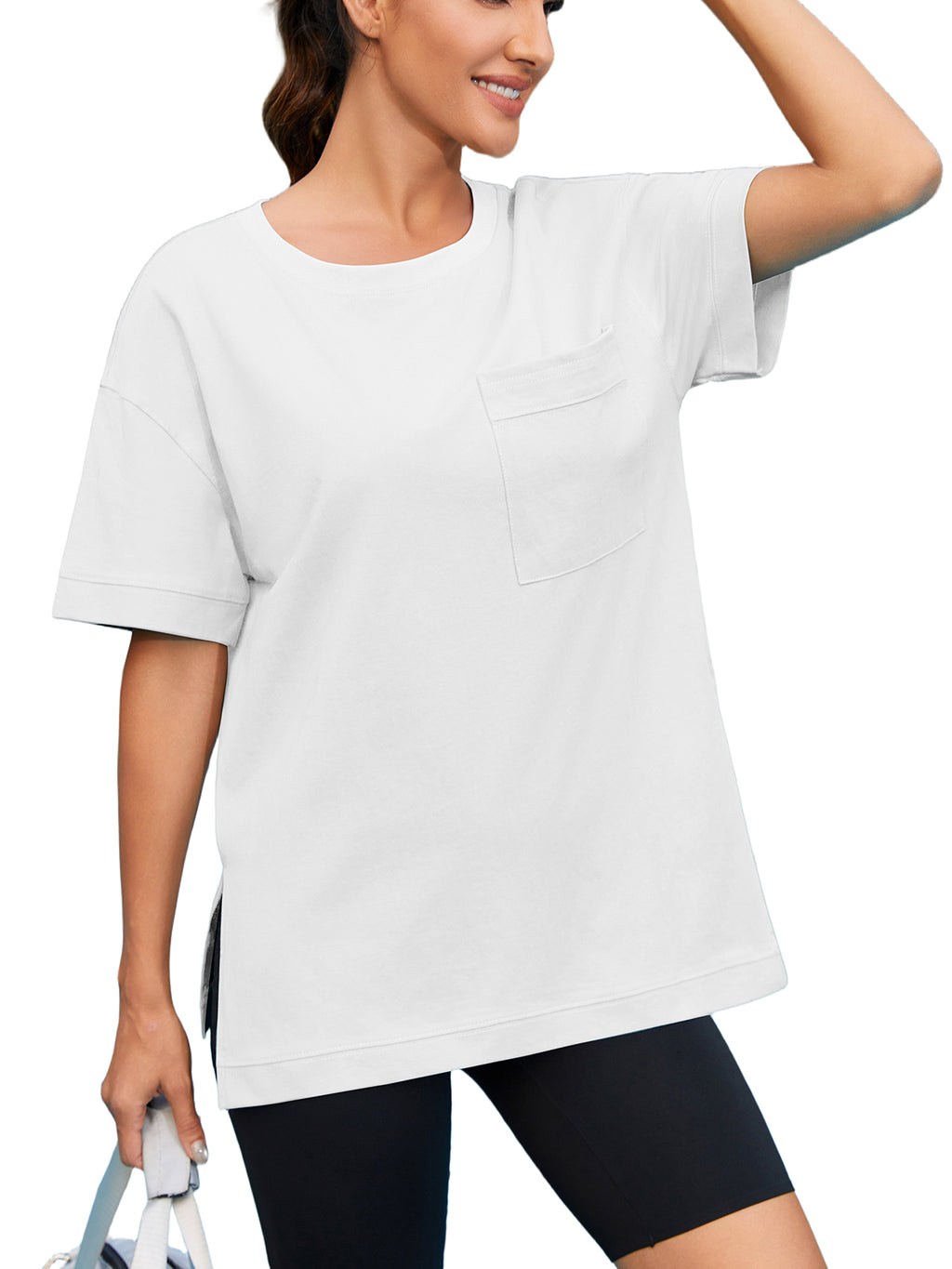 Women Oversized T Shirts with Pocket