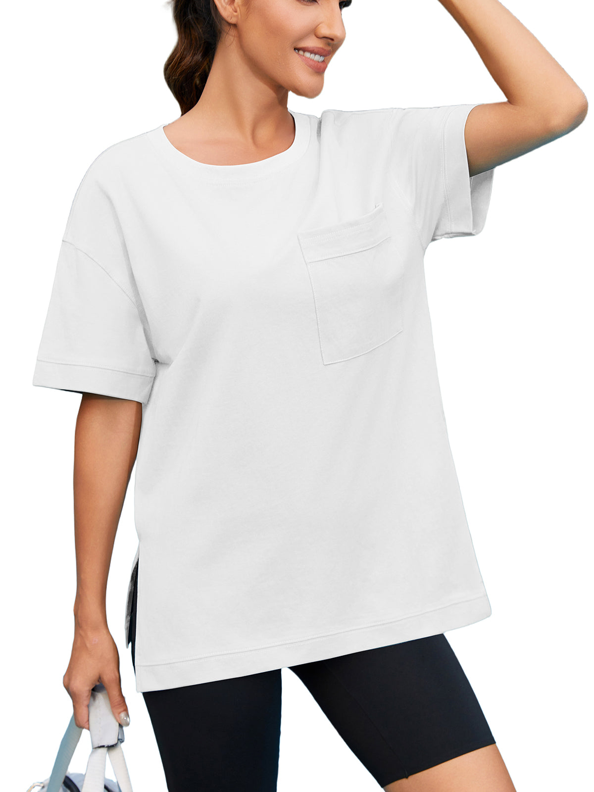 Women Oversized T Shirts with Pocket