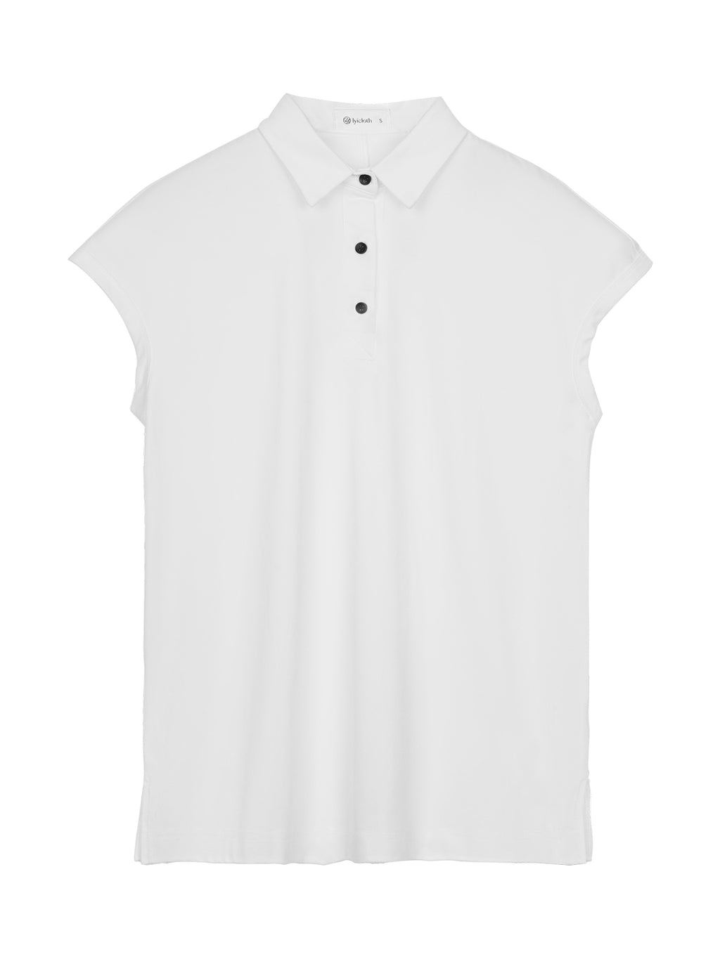 Polo Shirts for Women Summer Casual V Neck Collared Shirt Cap Sleeve Tops with Side Slit Hem Breathable Tunics